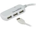 USB Hub with 12m Cable, USB-A Plug, 2.0, USB Ports 4, USB-A Socket