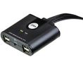 USB Switch, Inputs 4, Outputs 4, USB-A Plug - USB-A Socket