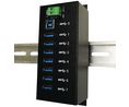 Industrial USB Hub, 7x USB-A Socket, 3.0, 5Gbps