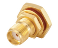 Device socket, SMA straight, SMA, Beryllium Copper, Socket, Straight, 50Ohm, Solder Terminal, Crimp Terminal