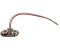 Battery Holder, Plastic, 1x 9V, Standalone
