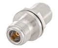 RF-adapter, Rak, N-sockel - N-sockel, 50Ohm