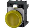 SIRIUS Act-indikatorlampa, helt i plast, gul