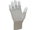 ESD PU-tophandschoenen, Polyamide / Koper / Polyurethaan, Handschoenengrootte Groot, Grijs/wit