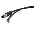 Rundsteckverbinder, M8, Stecker, Gerade, Pole - 6, Gelötet, Kabelhalterung