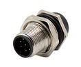 Rundsteckverbinder, M12, Stecker, Gerade, Pole - 8, PC-Stifte, Panelmontage