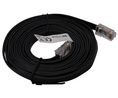 Modulares LAN-Kabel, RJ45-Stecker - RJ45-Steckverbinder, Flach, 3m, Schwarz