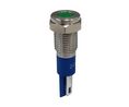 Vandal Resistant LED Indicator 24V AC / DC Fixed Green Soldering Lugs