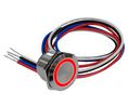 Commutateur tactile capacitif lumineux, Fonction momentanée 1.5 A 30 VDC 1CO IP68