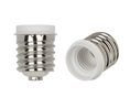 Adapter / lampsockel E40 / E27, Plast, Vit