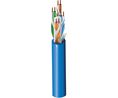 LAN-kabel PVC CAT5e 4x2x0.25mm² U/UTP Blå 305m