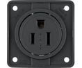 Wall Outlet INTEGRO 1x US Type B Socket Flush Mount 15A 125V Black
