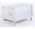 Plastic Enclosure with Air Vents, ABS, 199x224x118mm, Light Grey