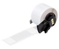 Label Roll, Vinyl, 25.4 x 19mm, 100pcs, Transparent / White