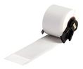 Self Laminating Label Roll, Vinyl, 38.1 x 25.4mm, 100pcs, Transparent / White