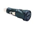 Fuse Holder 6.3 x 32 mm 250V 16A Black Panel Mount