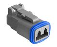 Housing, PX01, Grey, Plug, Poles - 2