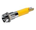 LED Indicator, Yellow, 1.1cd, 24V, 8mm, IP67