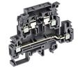 M Series Grey Fused DIN Rail Terminal, 4mm², Double-Level, Screw Termination, Fused