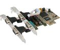 Gränssnittskort, RS-232, DB9, hane, PCIe