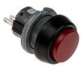 Pushbutton Switch Momentary Function 1CO Panel Mount Red