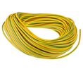 PVC Green/Yellow Cable Sleeve, 4mm Diameter, 30m Length, Rolle à 30 Meter