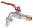Chrome Plated Brass Lever Bib Tap, 1/2in