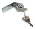 Euro-Locks a Lowe & Fletcher group Company Camlock, 22.6mm Panel-to-Tongue, 19.5 x 16.6mm Cutout, Key Unlock, Plastic