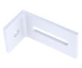 M6 Extruded Angle Bracket, Connecting Component, Strut Profile 40 to 80 mm², Groove Size 11 mm, Aluminium