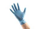 92-670 Blue Powder-Free Nitrile Disposable Gloves, Size 7.5-8, Medium, 100 per Pack, Nitrile, 240mm