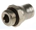Legris LF3600 Series Straight Threaded Adaptor, G 1/4 Male to Push In 8 mm, Threaded-to-Tube Connection Style