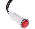 Arcolectric (Bulgin) Ltd 0067 Series Red Neon Panel Mount Indicator, 230V ac, 12.7mm Mounting Hole Size, Lead Wires 230VAC Lead Wire