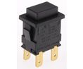 Pushbutton Switch, Miniature Momentary Function 2CO Panel Mount Black