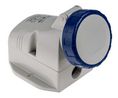 Scame IP66, IP67 Blue Wall Mount 2P + E Industrial Power Socket, Rated At 16A, 230 V
