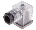 2P+E DIN 43650 A, Female Solenoid Connector with Indicator Light, 240 V ac Voltage, Female, 10A