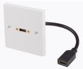 Single Gang 1 Way Female HDMI Faceplate