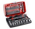 Ratchet Spanner Set, Ergonomisch, 1/4", 38Stück