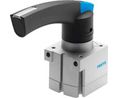 Festo Lever 4/3 Closed Pneumatic Manual Control Valve VHER Series, G 1/4, 1/4in, 3515601
