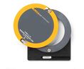 IR Window for Outdoor and Indoor Applications, 100mm, IP65, Black / Yellow