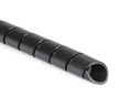 Cable Spiral Wrap Tubing, 7.5 ... 40mm, Polyethylene, 30m, Black
