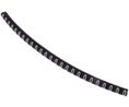 Cable Marker, Pre-printed, PVC, Biały na czarnym, Opakowanie 250 sztuk