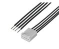 Cable Assembly, KK254 Receptacle - Pigtail, 4 Circuits, 600mm, White