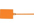 Kabelbinder mit Anhänger 130 x 2.5mm, Polyamid 6.6, 80N, Orange, Packung à 100 Stück