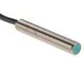 Inductive Barrel-Style Proximity Sensor, M8 x 1, 2 mm Detection, NPN Output, 10 ... 30 V dc, IP67