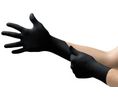 Ansell 93-852 Black Powder-Free Nitrile Disposable Gloves, Size 7.5-8, Medium, 100 per Pack, 100 ST