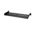 Universal Vented Rack Mount Cantilever Tray, 175mm, Schwarz