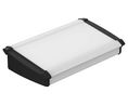 Desktop Enclosure, ABS, 181.2x300x68.2mm, Black / Grey