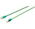 Siemens6XV1870, 2m Cat6a, Green RJ45 to Male RJ45 Male, Terminated