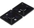 Self Adhesive Black Cable Tie Mount 19.5 mm x 19.5mm, 4.6mm Max. Cable Tie Width Packung à 30 Stück