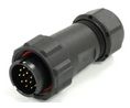 Circular Connector, 15 Contacts, Cable Mount, 21 mm Connector, Plug, Male, IP68 Contacts
